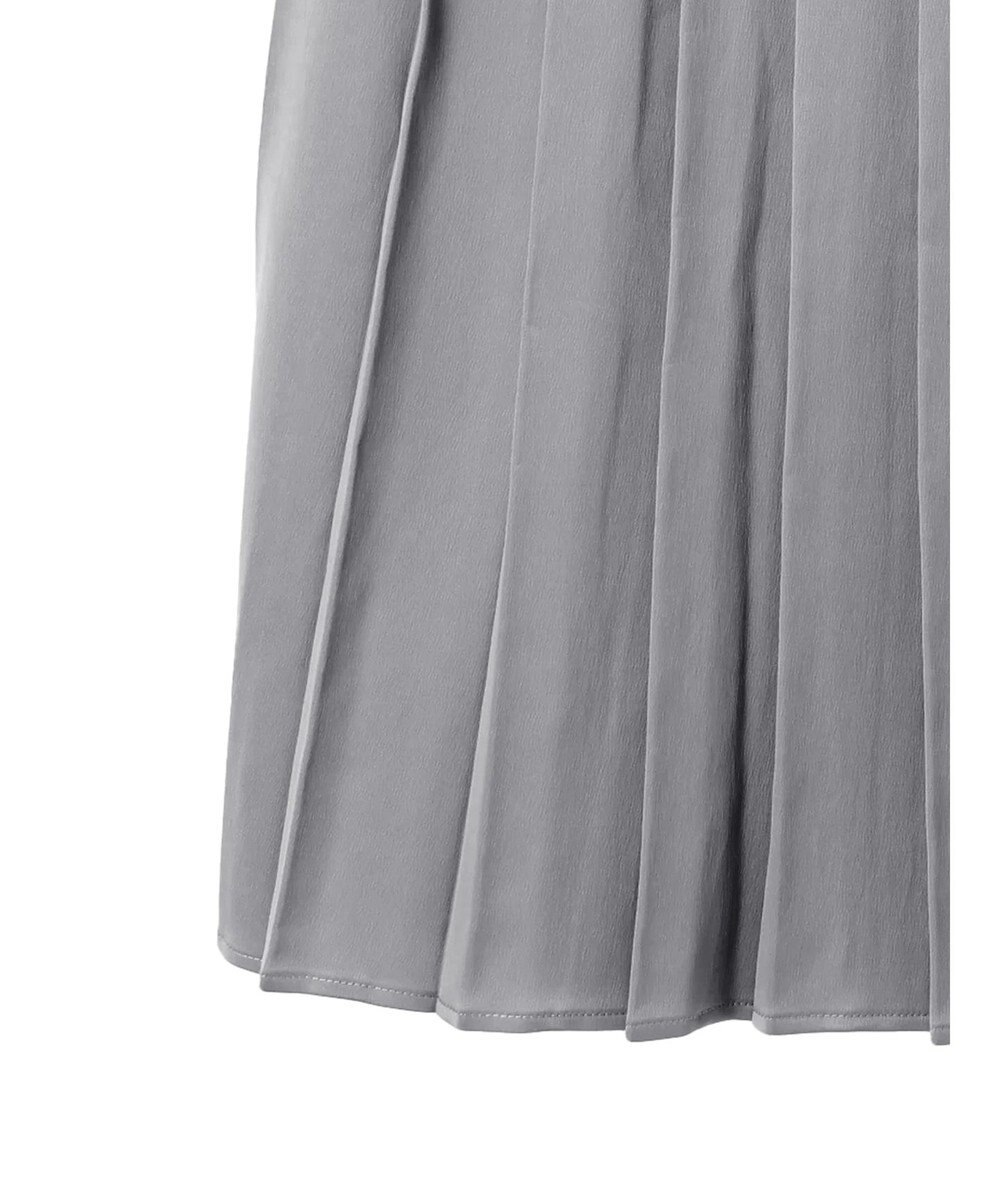 earth music&ecology サテンプリーツスカート 