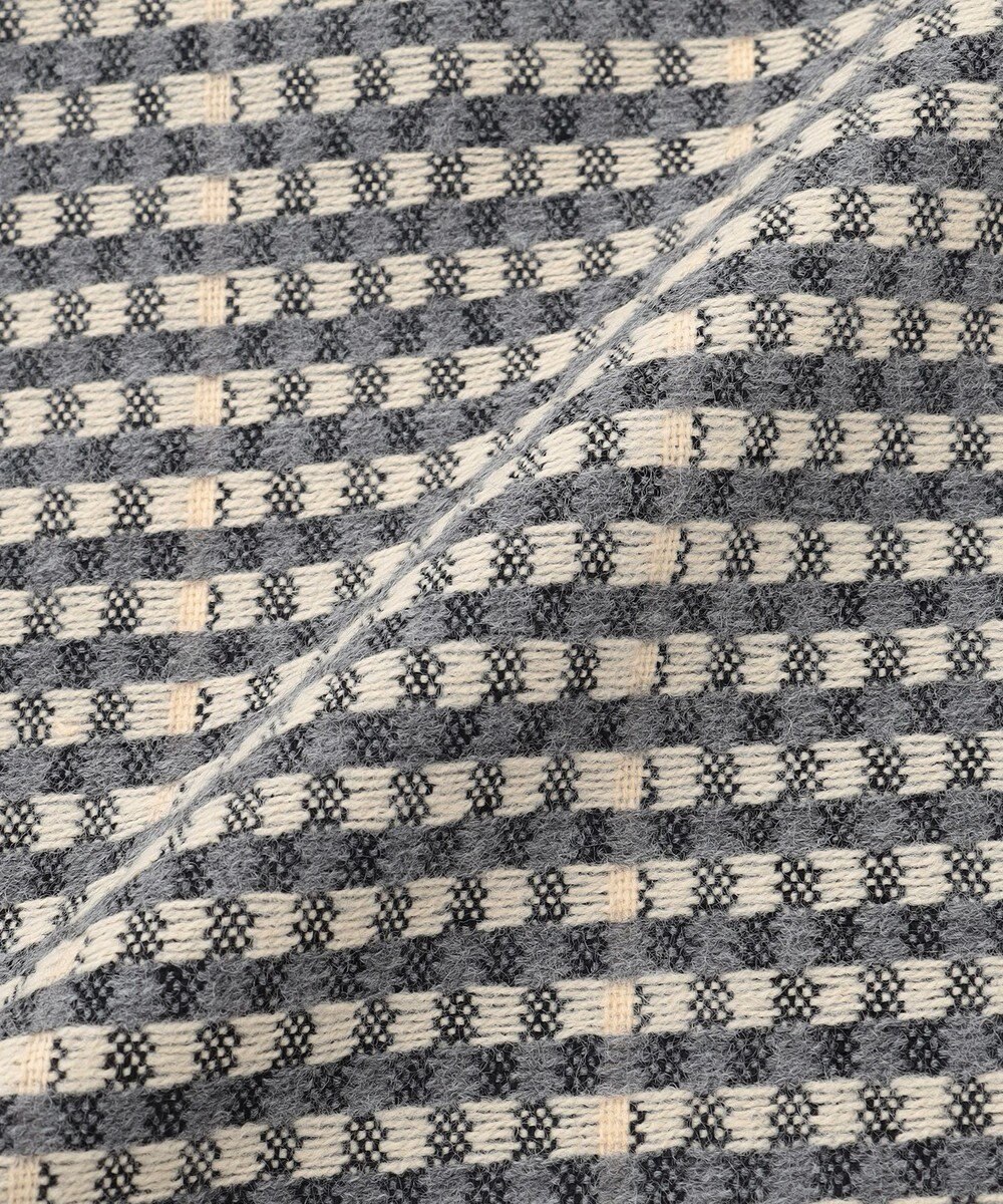 JOSEPH ABBOUD 【フランス製・リバーシブル】ウィンドウペン ストール 