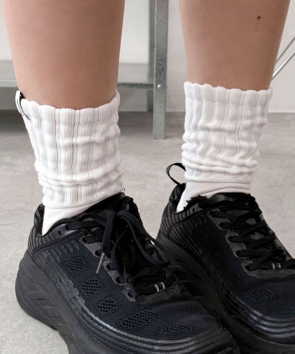 WEGO タグデザインボリュームリブソックス 