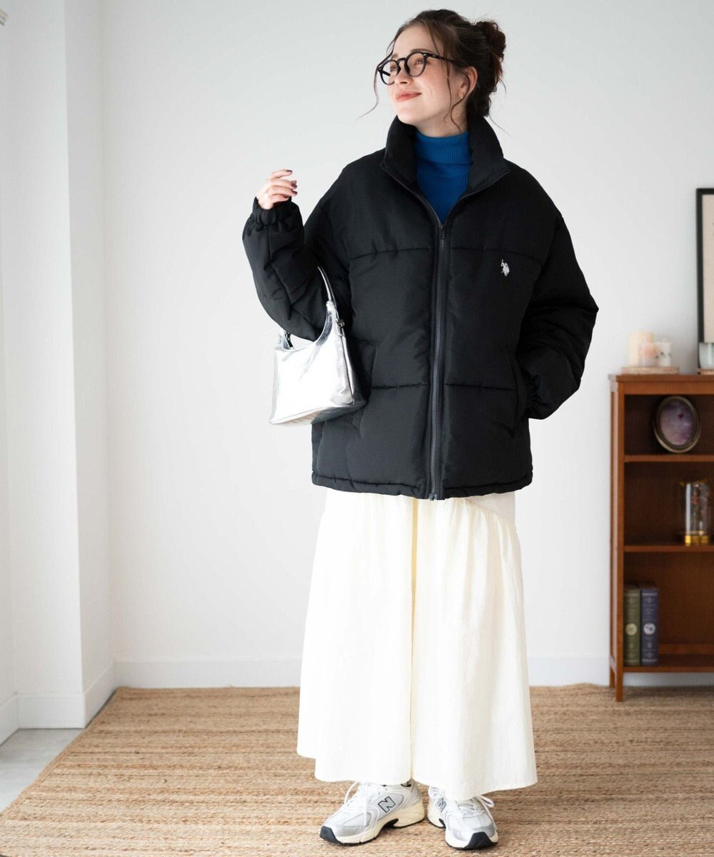 WEGO 【WEB限定/Sサイズ新登場/お気に入り登録者数5万人越えの大人気アイテム】U.S. POLO ASSN.別注パデッドジャケット 