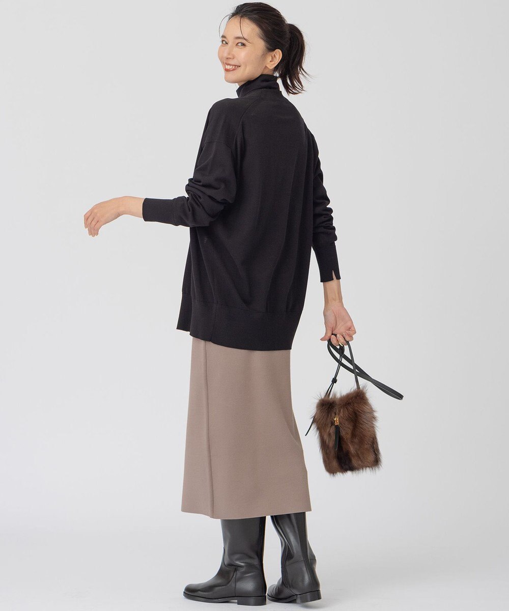 23区 シルクコットン ベーシック カーディガン 