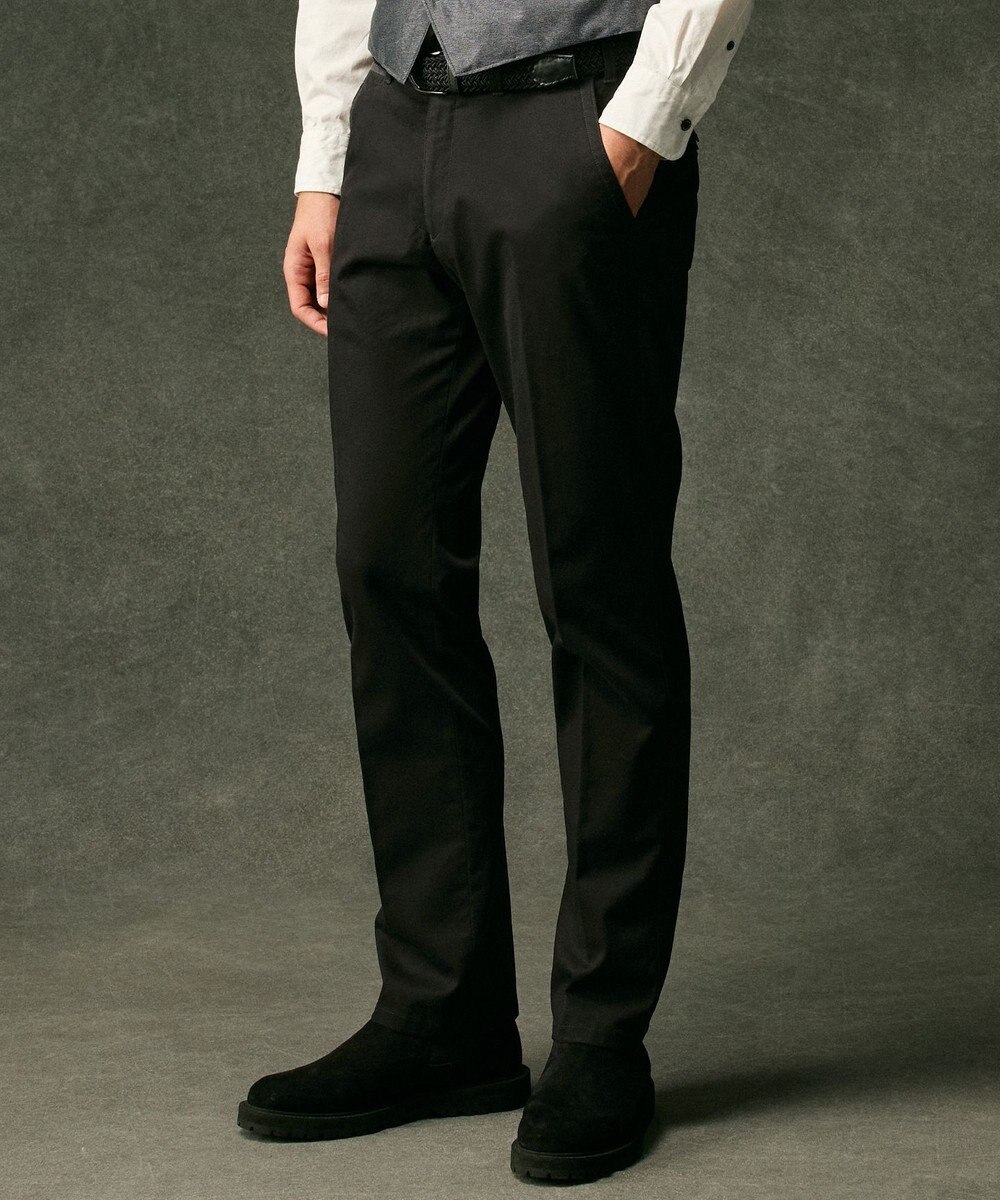 JOSEPH ABBOUD 【キングサイズ・ウエストも伸びる！オーガニックコットン使用・25AW】トリコチンストレッチ パンツ 