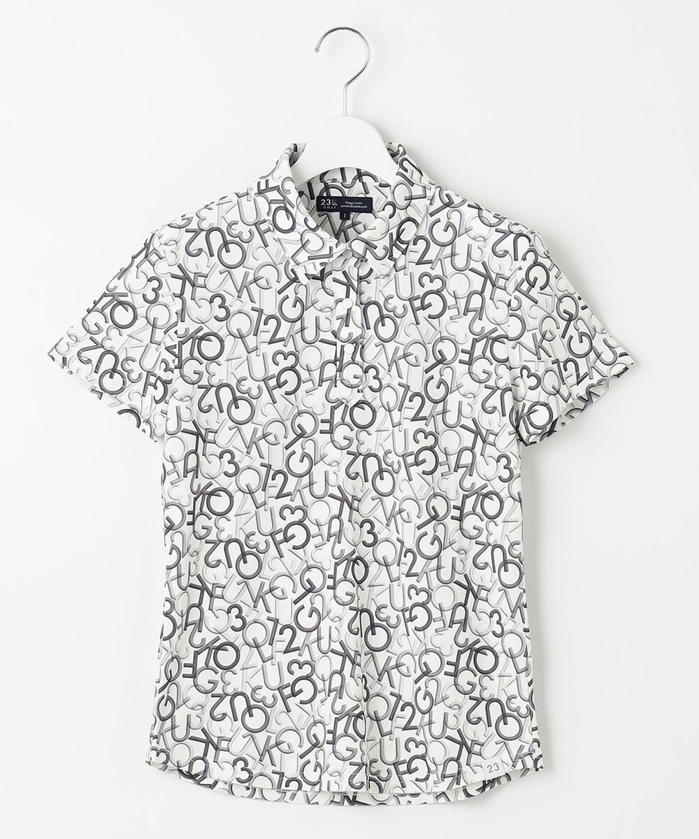 23区GOLF 【WOMEN】【吸水速乾・UVケア】ＭＯＶＥロゴ カノコ 半袖シャツ 