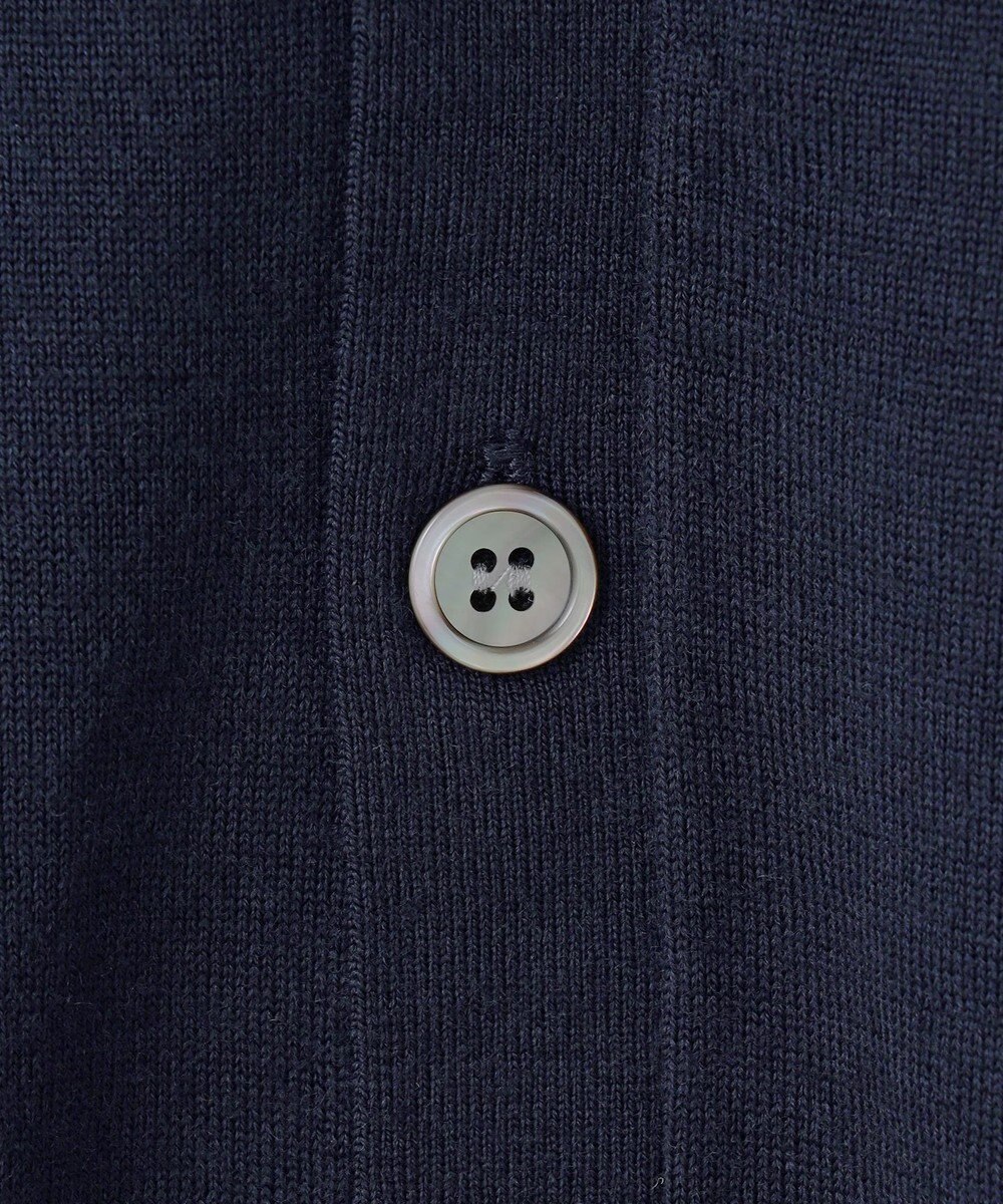 GOTAIRIKU 体温調整に【洗える/チクチクしにくい/ピリングしにくい】イタリア糸 ハイゲージ カーディガン_WOOL100% 