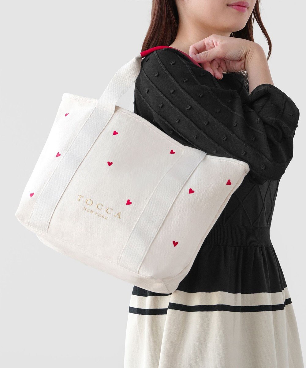 TOCCA 【大人百花コラボカラー有・WEB＆一部店舗限定】LUCKY SHOWER CANVASTOTE キャンバス トートバッグ 