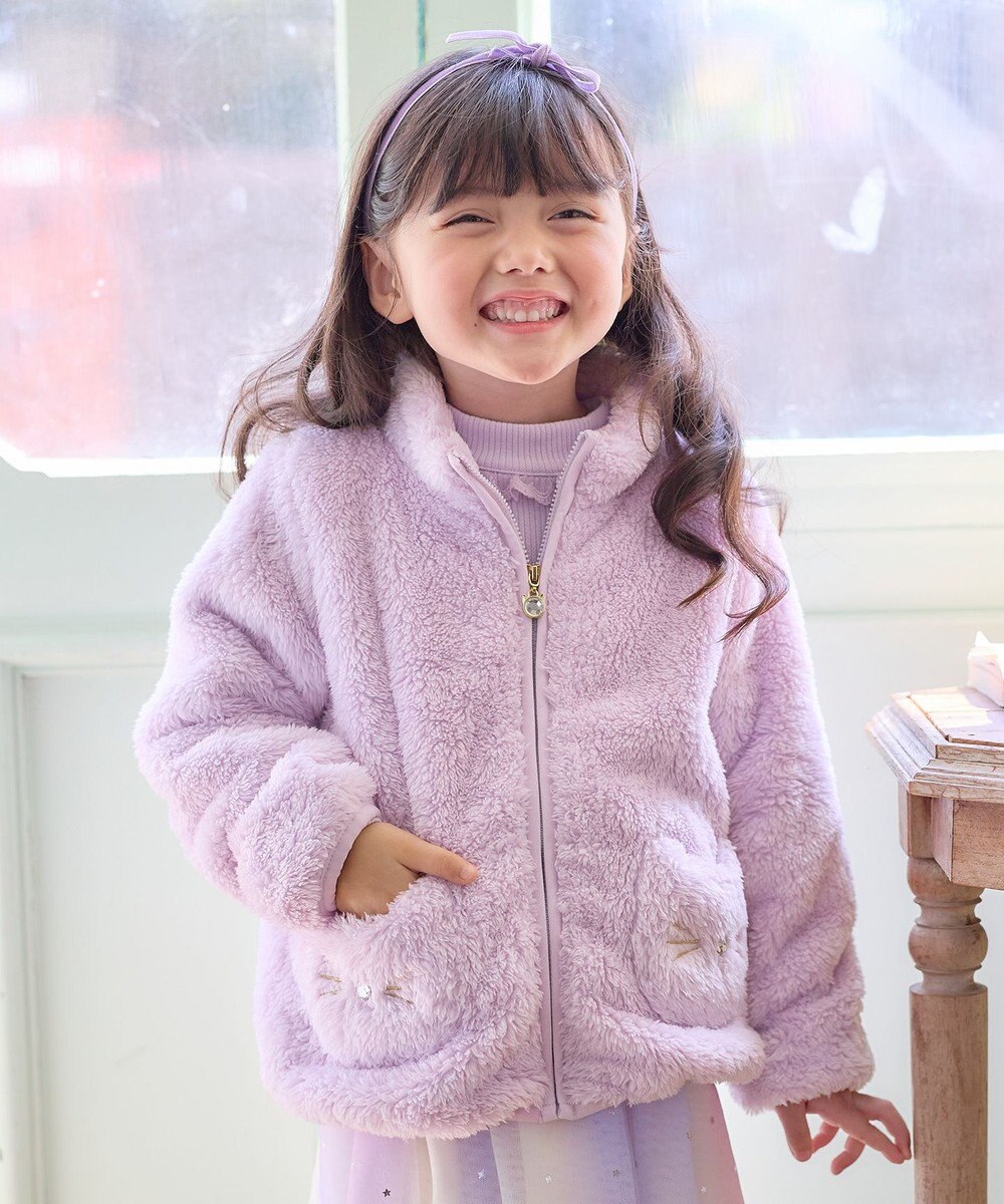 ANY KIDS ネコポケットボアブルゾン 