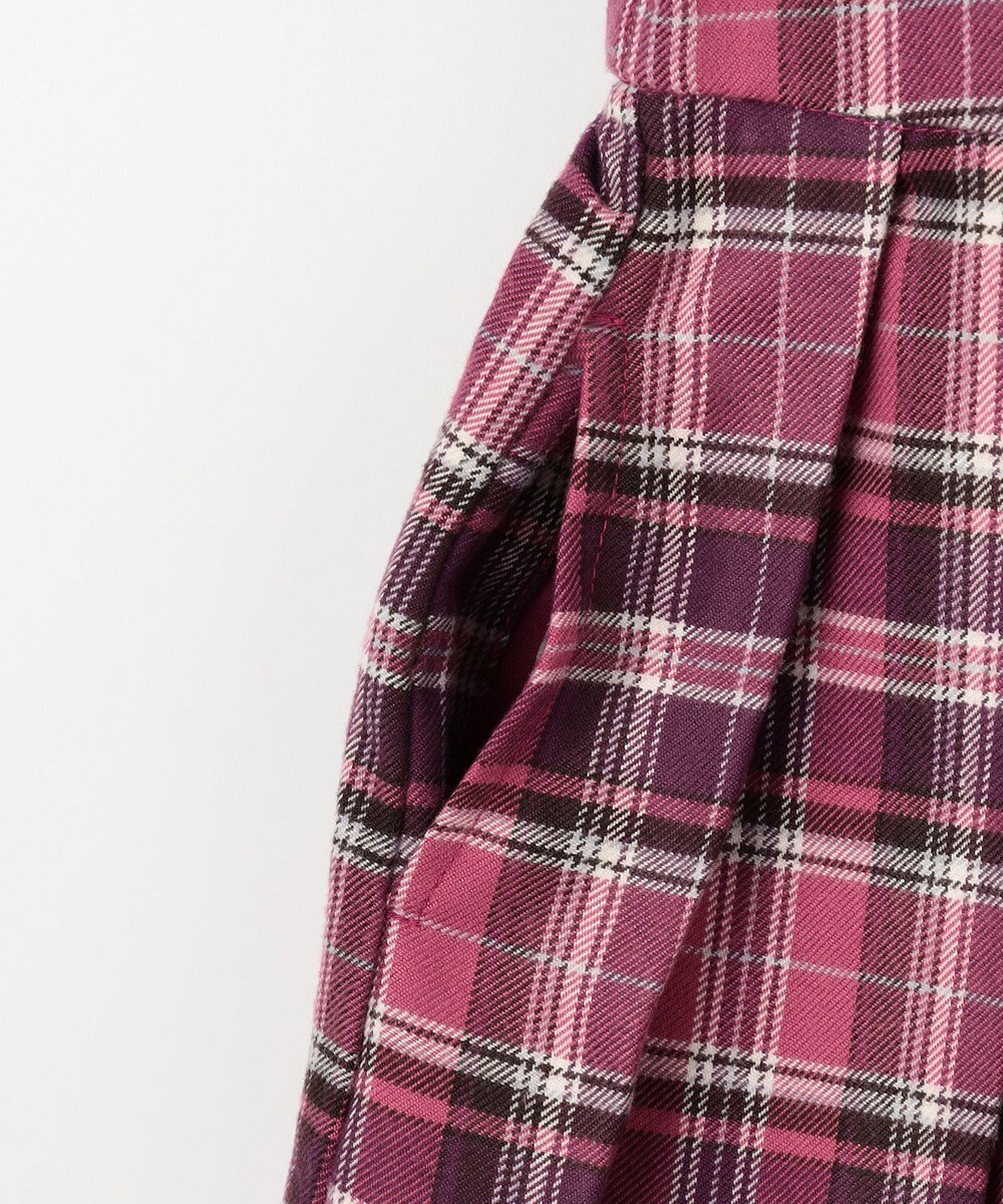 ANY KIDS チェックプリーツジャンパースカート 