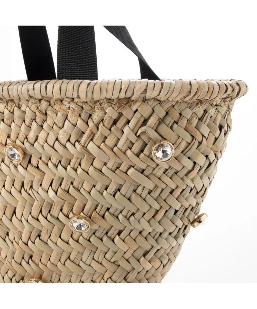 UNBILLION kakatoo ビジュー付きカゴバッグ 