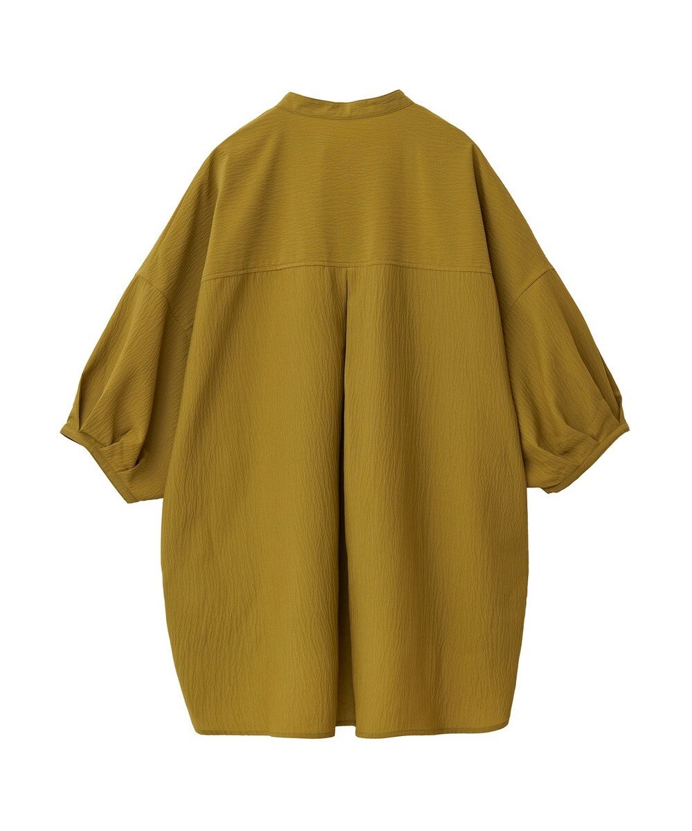 CRAFT STANDARD BOUTIQUE バンドカラーバックタック５分袖ブラウス 