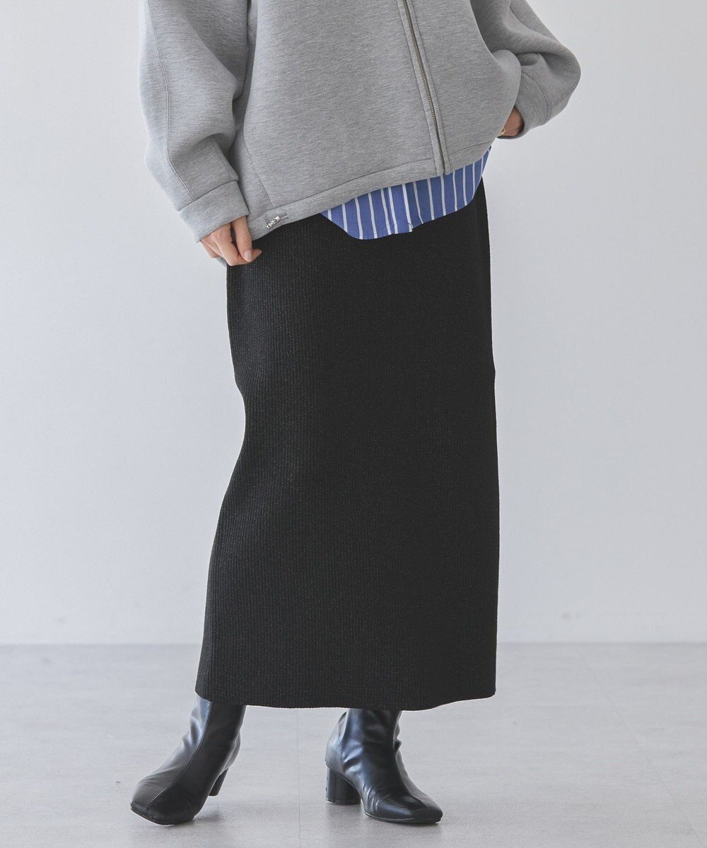 AMERICAN HOLIC ラメリブニットタイトスカート 