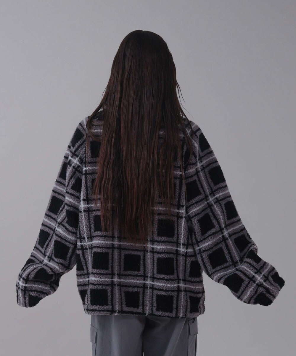 WEGO 【ユニセックス着用ITEM】ボアチェックブルゾン 