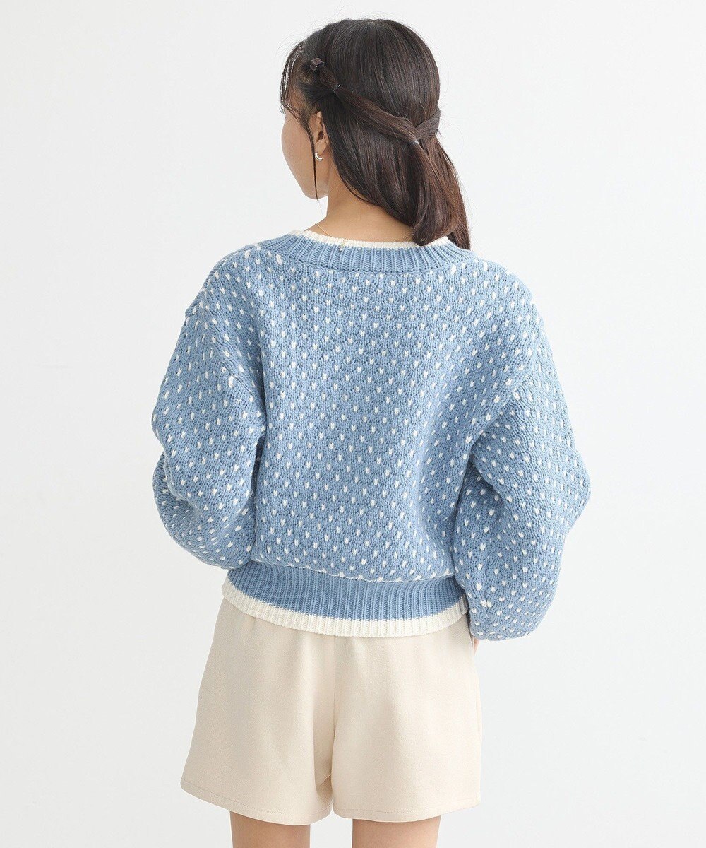 earth music&ecology ポコポコジャガードニットプルオーバー 