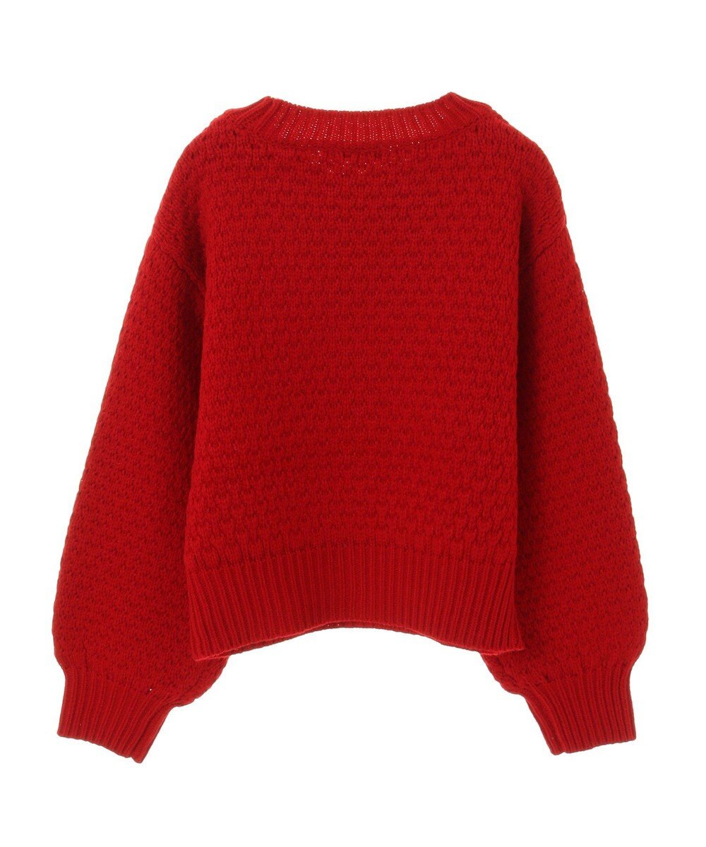 earth music&ecology ポコポコジャガードニットプルオーバー 