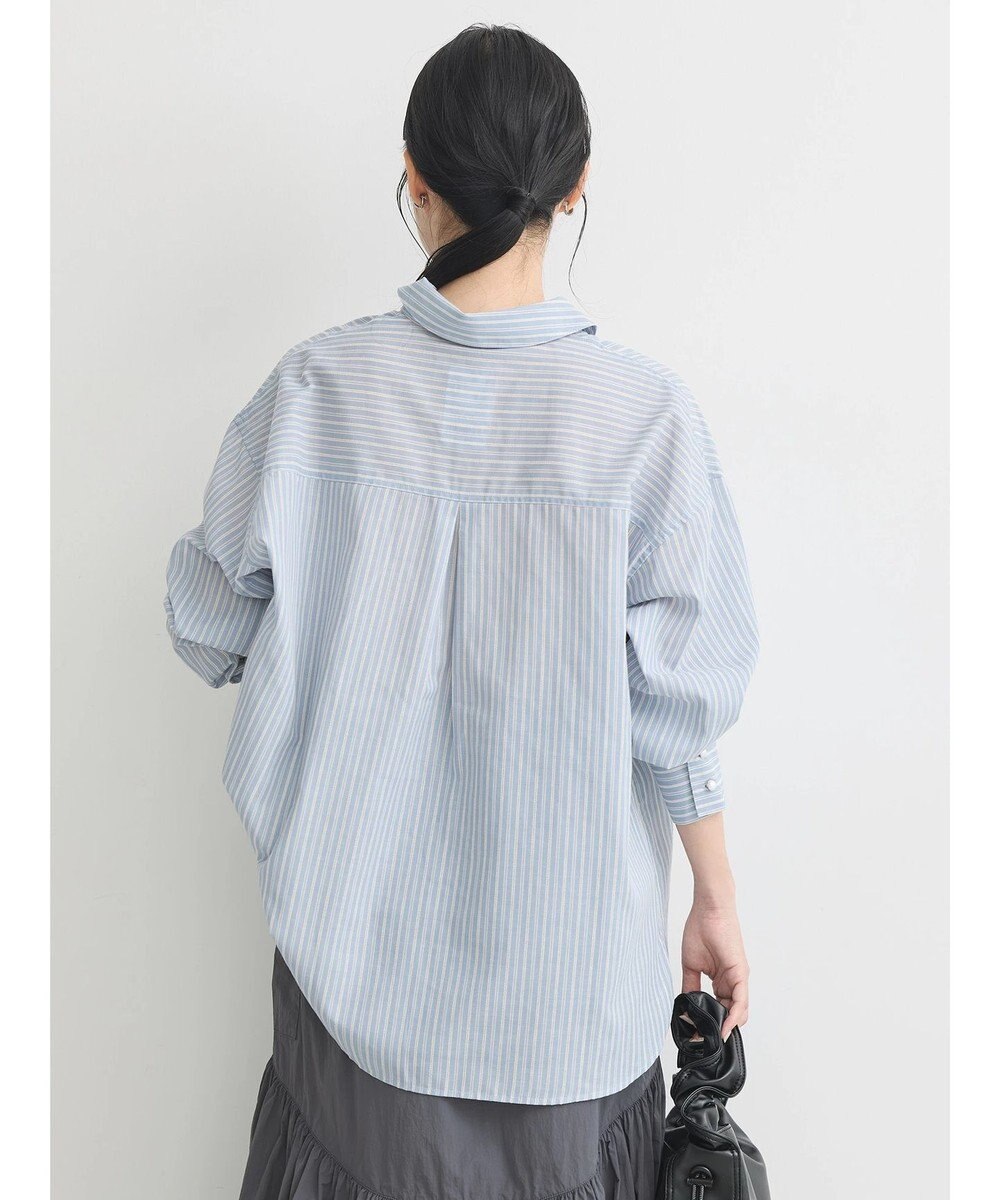 earth music&ecology パールボタンオーバーシャツ 