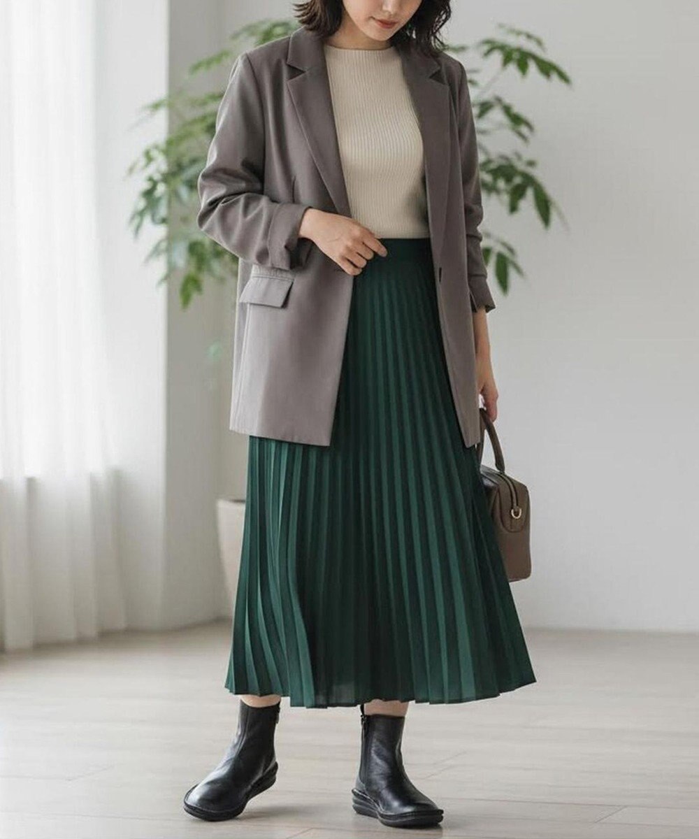 Pointer 【石岡真実さん着用】本革軽量サイドゴアステッチショートブーツ 