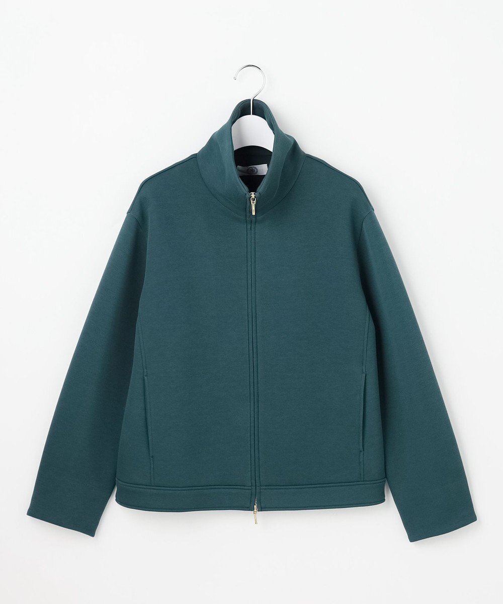 J.PRESS LADIES L 【WEB限定カラーあり・季節の変わり目に】ダンボールジャージー ハイネック ブルゾン 