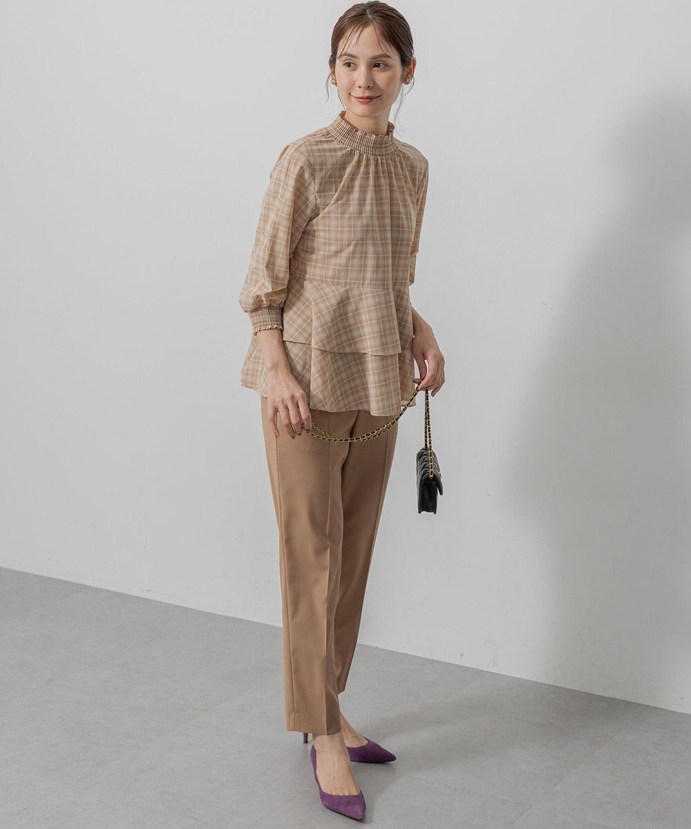 組曲 L ライトトロピカルティアード ブラウス 