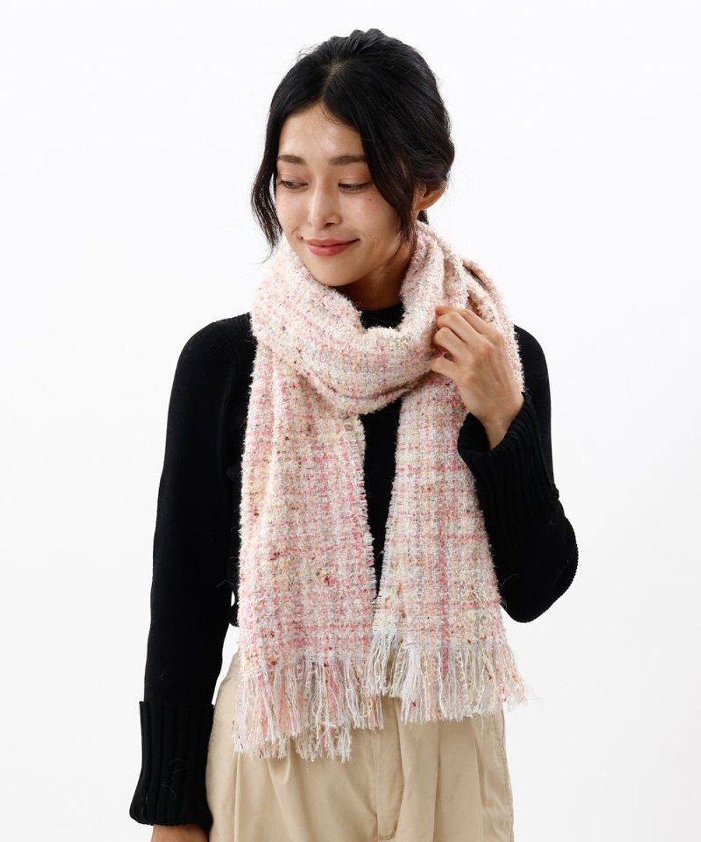 AURORA 【 LANVIN en Bleu （ランバン オン ブルー）】ツイードマフラー 