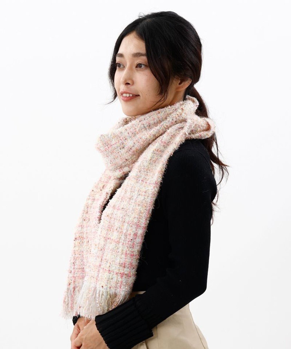 AURORA 【 LANVIN en Bleu （ランバン オン ブルー）】ツイードマフラー 