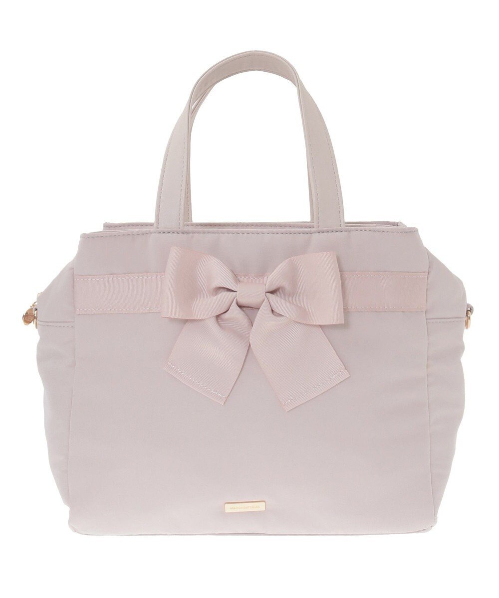 Maison de FLEUR グログランリボン3ルーム2Wayトートバッグ 