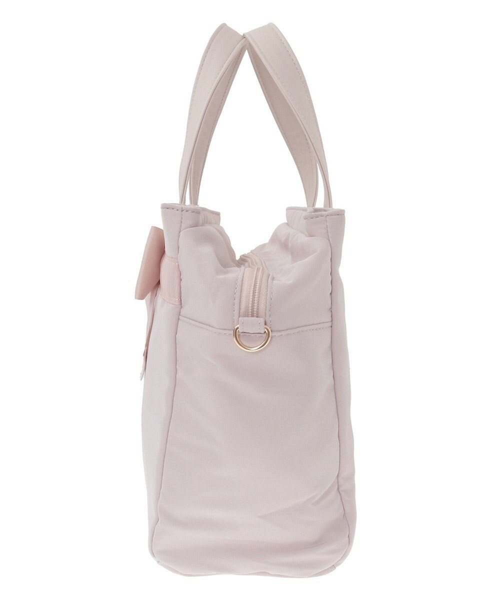 Maison de FLEUR グログランリボン3ルーム2Wayトートバッグ 