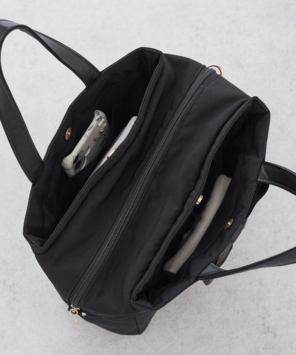 Maison de FLEUR グログランリボン3ルーム2Wayトートバッグ 