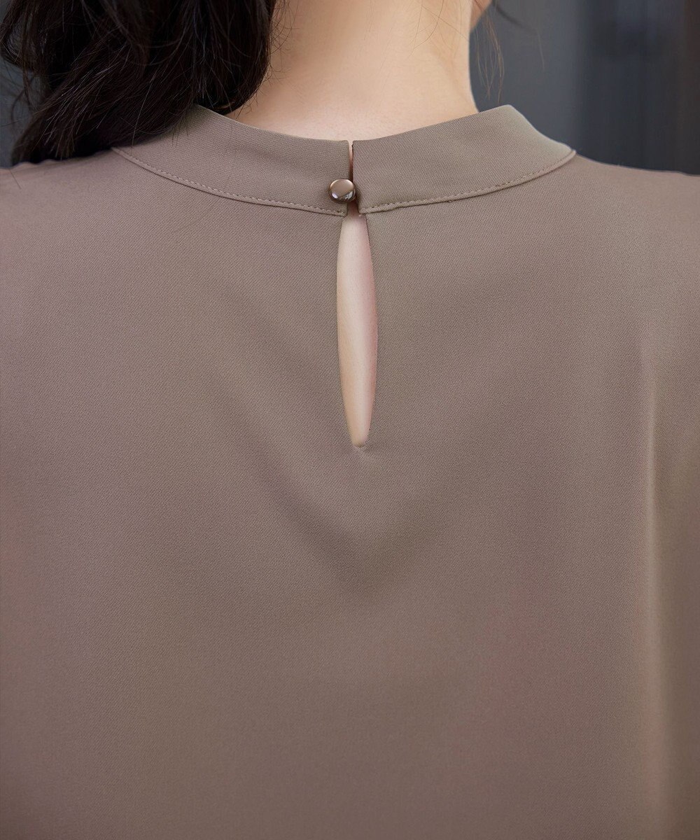 Tiaclasse 【ブラウス&パンツ2点セット】サイドプリーツブラウス×テーパードパンツ セットアップ 