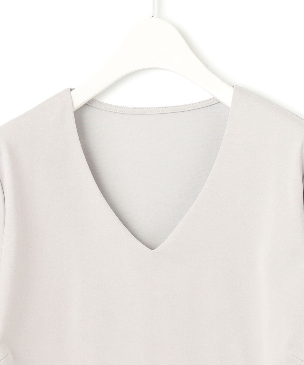 ICB 【洗える】スーペリアジャージー Vネックカットソー 