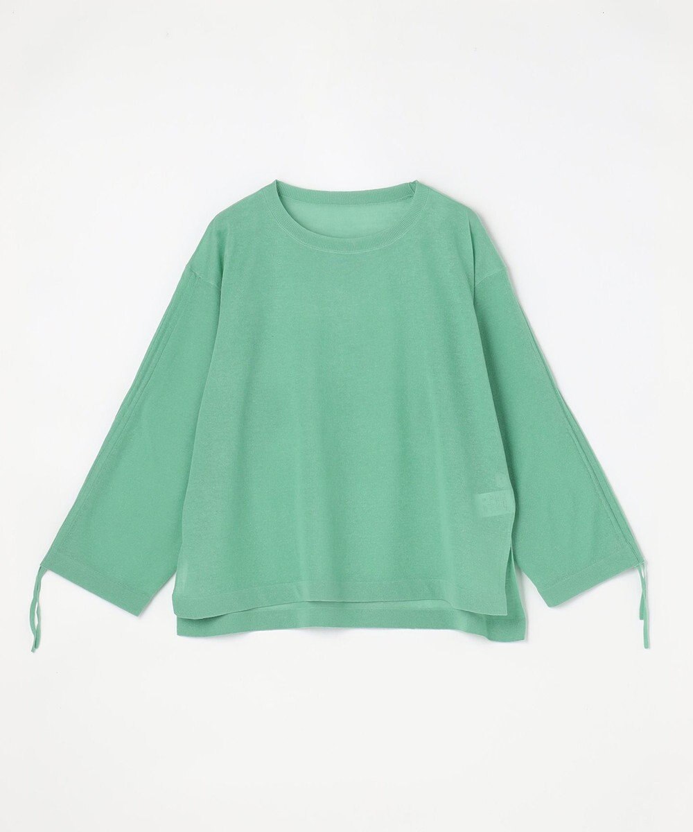 ANY シアーシャーリングスリーブニット 