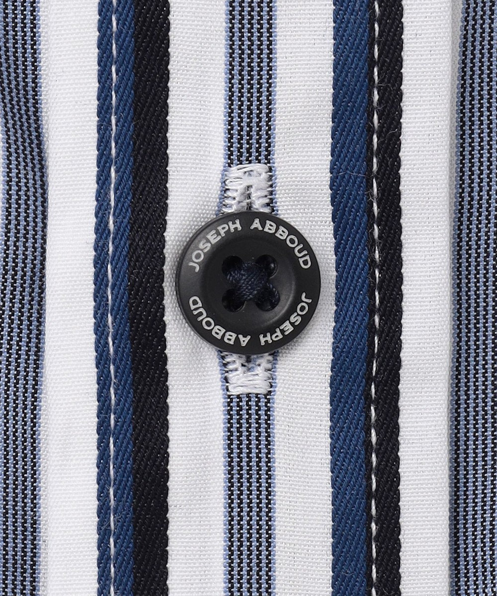 JOSEPH ABBOUD 【オーガニックコットン・柔らかな肌触り】カラーストライプ シャツ 