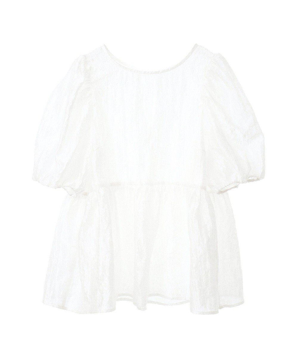 earth music&ecology シアージャガードペプラムチュニック 