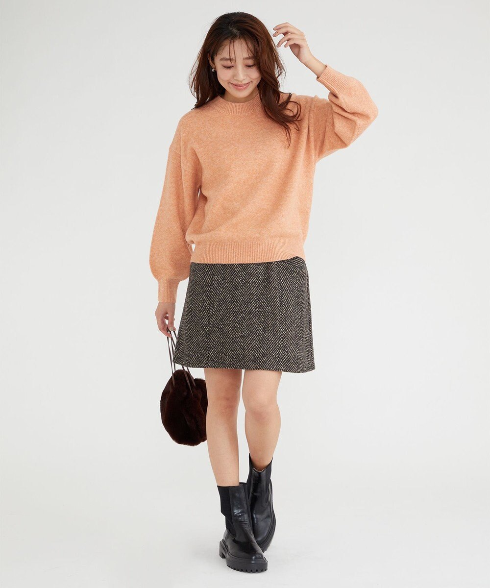 Feroux 【洗える】クルーネックニット プルオーバー 