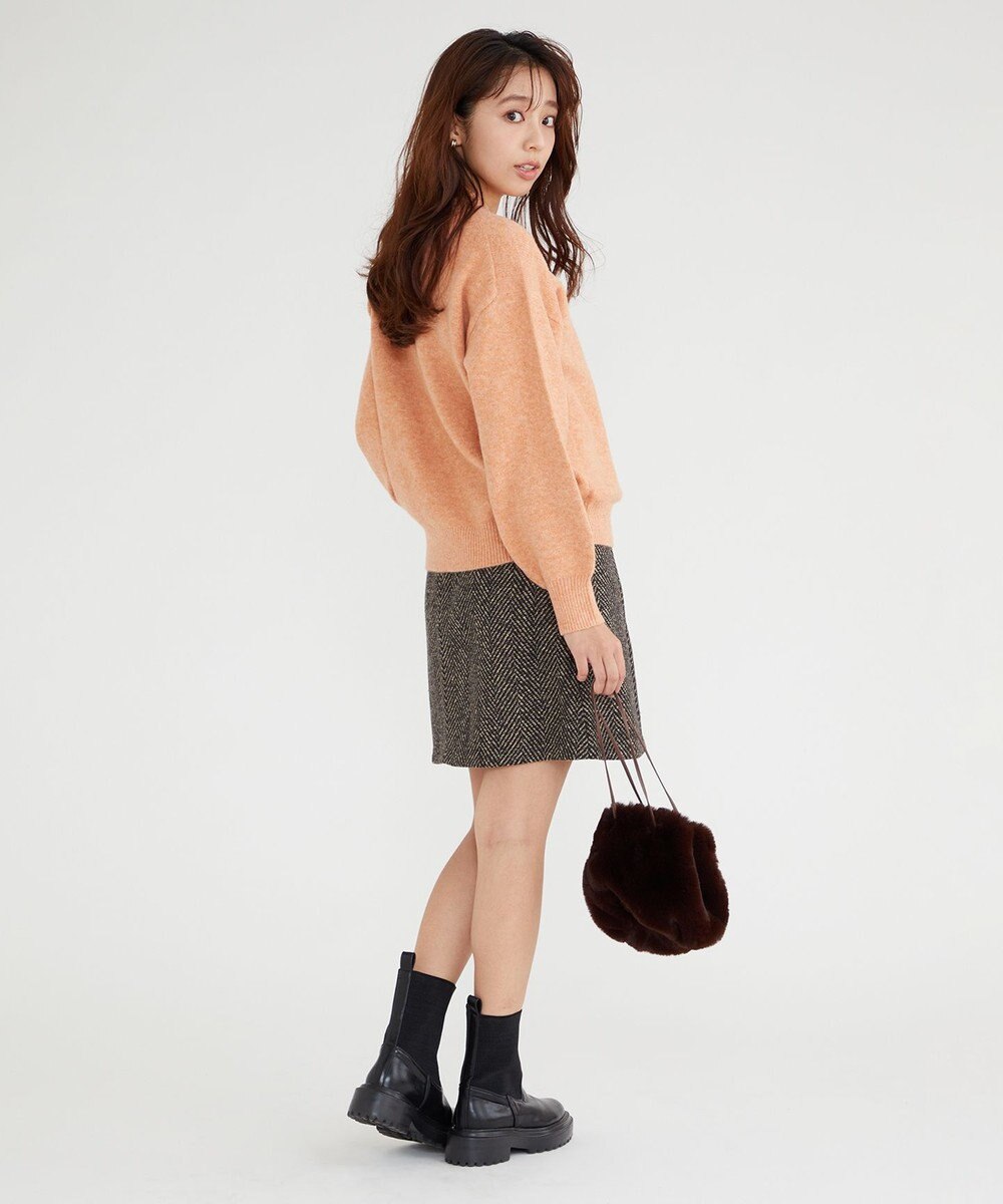 Feroux 【洗える】クルーネックニット プルオーバー 