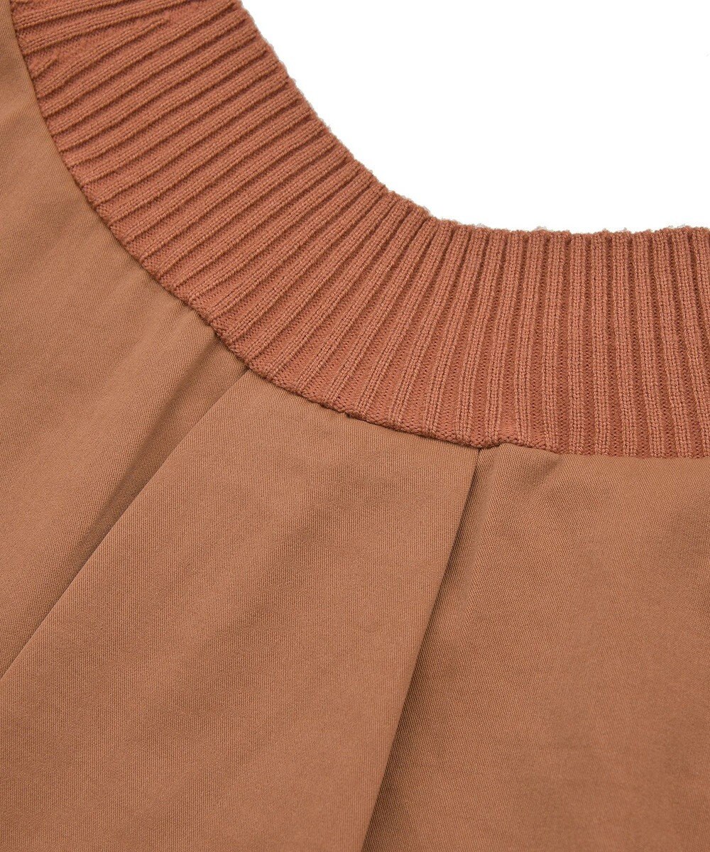 Green Parks 異素材切替ニットチュニック 