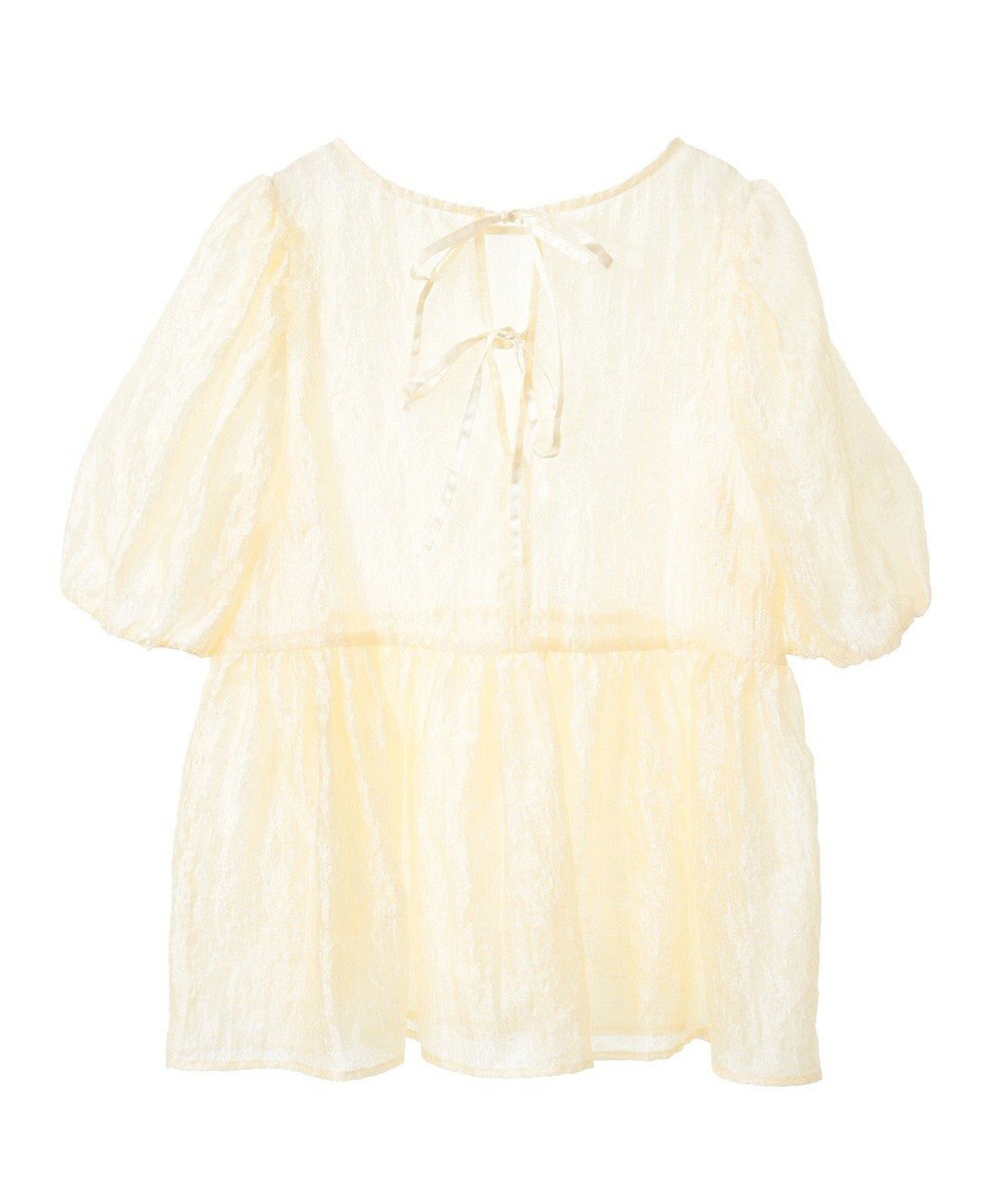 earth music&ecology シアージャガードペプラムチュニック 