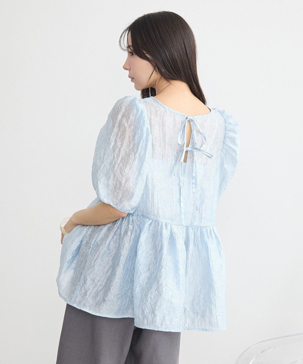 earth music&ecology シアージャガードペプラムチュニック 