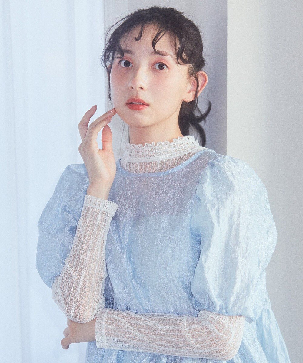 earth music&ecology シアージャガードペプラムチュニック 