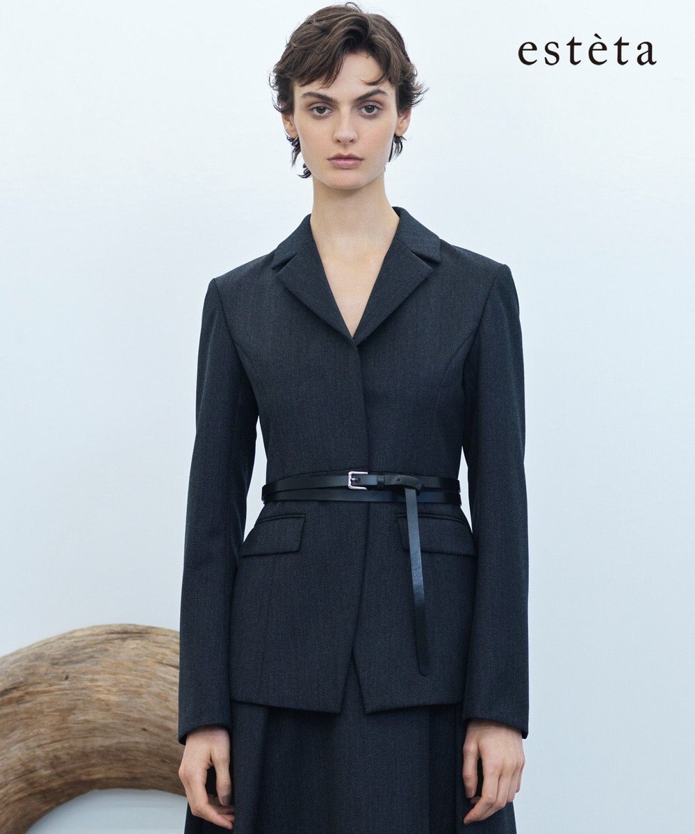 23区 【エステータ】CANONICO カバートクロス ジャケット 