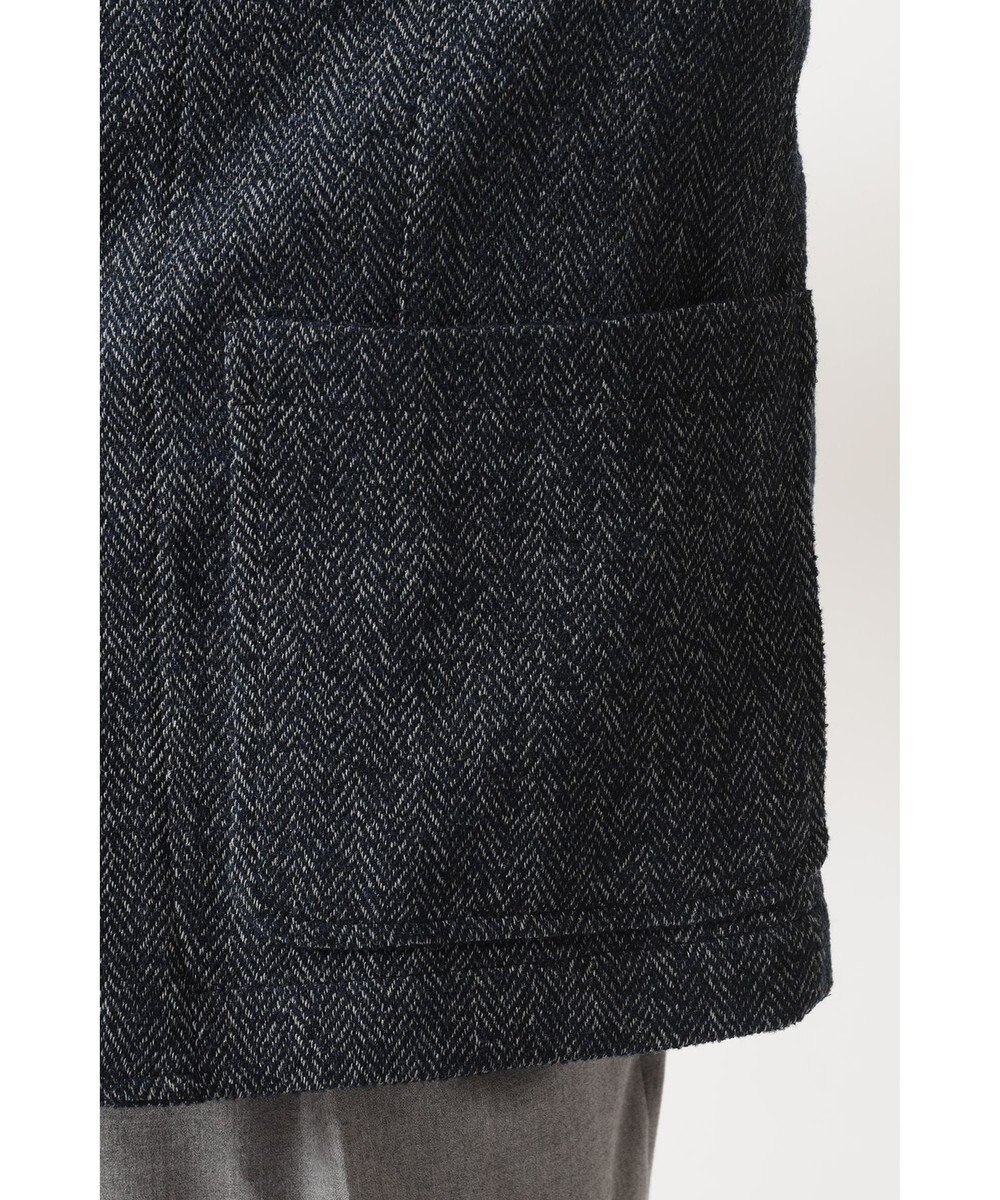 DAKS 軽量ヘリンボーン カジュアルテーラードブレザー 