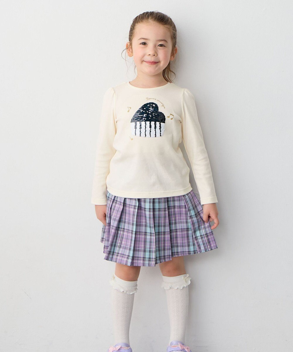 ANY KIDS ミラクルスパンコール長袖Tシャツ 