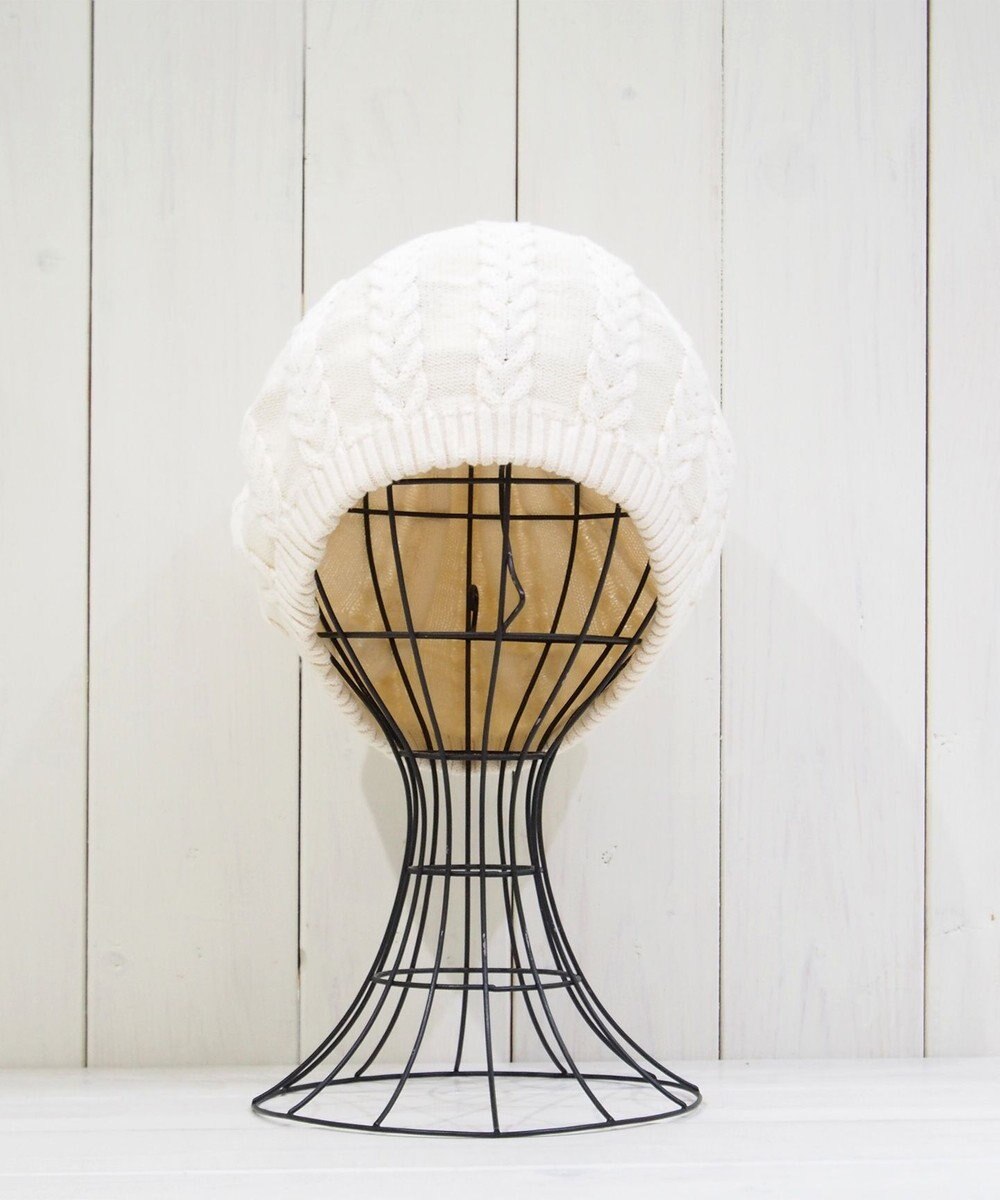 石田製帽 オーガニックコットン アラン編みベレー 