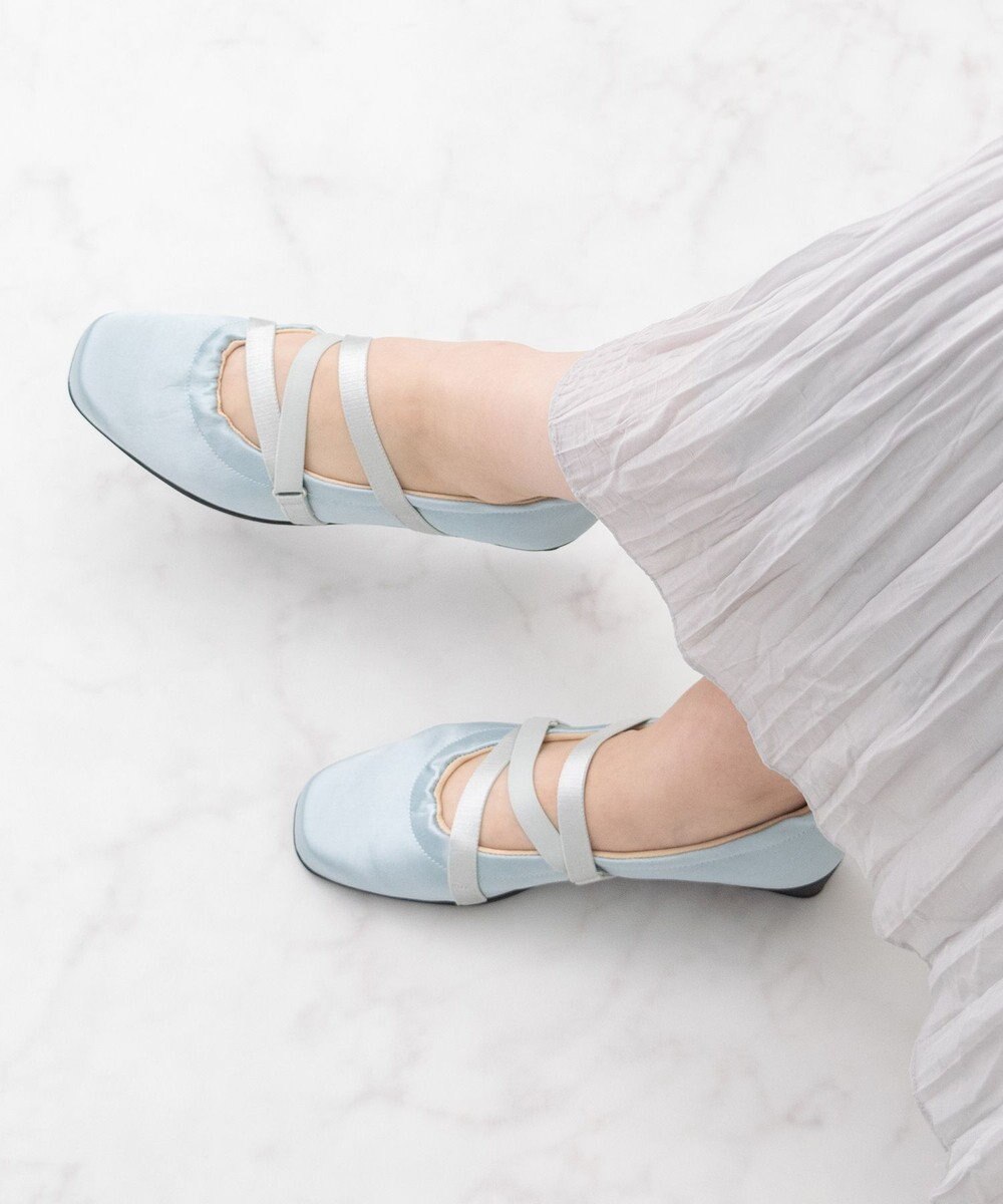 Bridget Birkin ＜3E＞【Bridget Birkin Walk】サテンギャザーウォーキングパンプス 