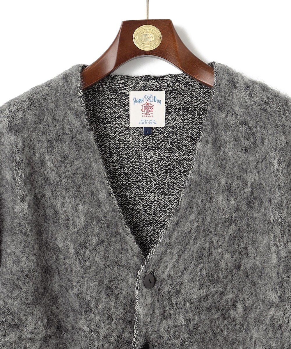 J.PRESS MEN 【J.PRESS ORIGINALS】SHETLAND WOOL SHAGGY SADLE CARDIGAN 