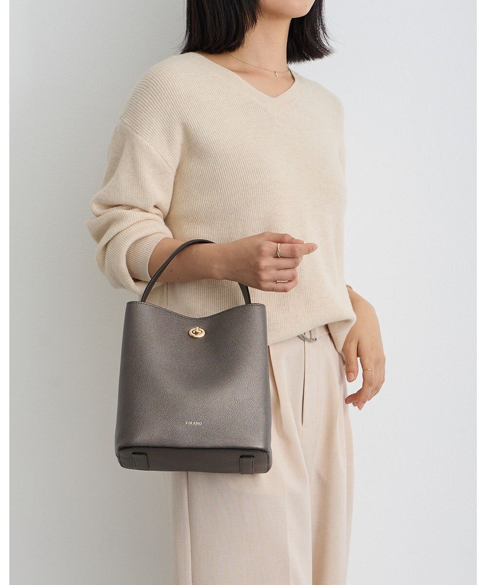 MioFIRANO ツイストロックボックスハンドバッグ 3WAY　FIRANO フィラノ 