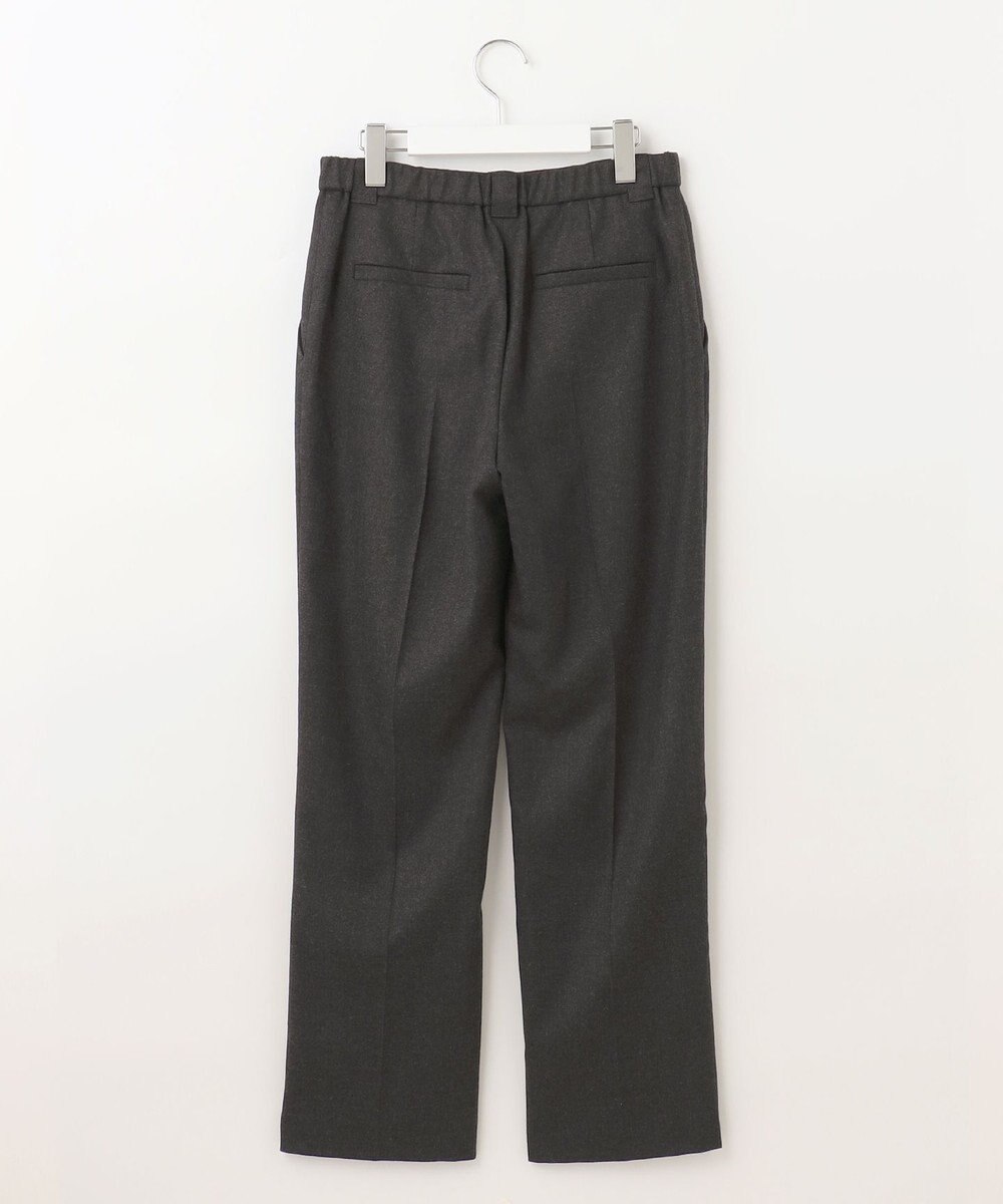 自由区 【洗える】ウォッシャブルハイカウントフラノ ストレートパンツ 