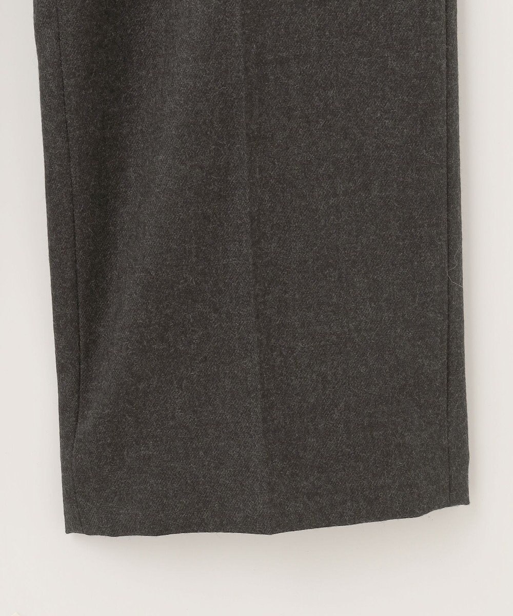 自由区 【洗える】ウォッシャブルハイカウントフラノ ストレートパンツ 