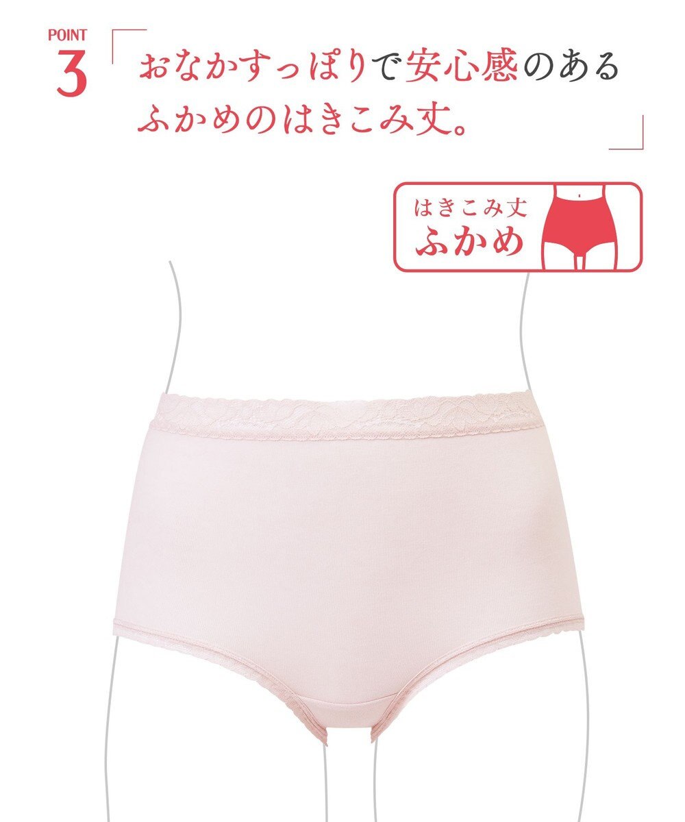 Wing ショーツ　【デイリーフィットやわらかコットン】　ここちよいフィット感　はきこみ丈ふかめ　EC3200　ウイング／ワコール 