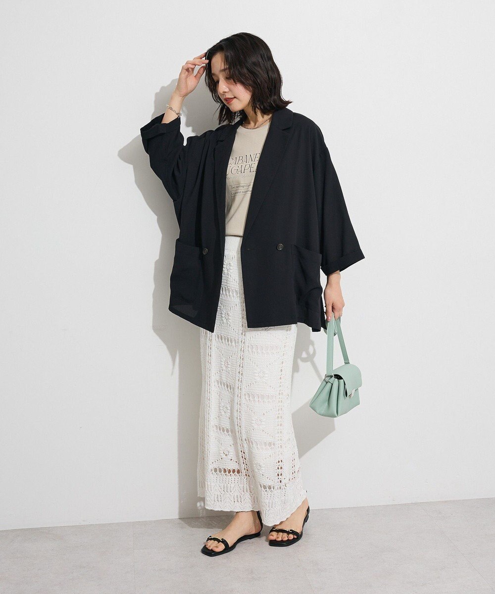 Green Parks クロシェニットスカート 