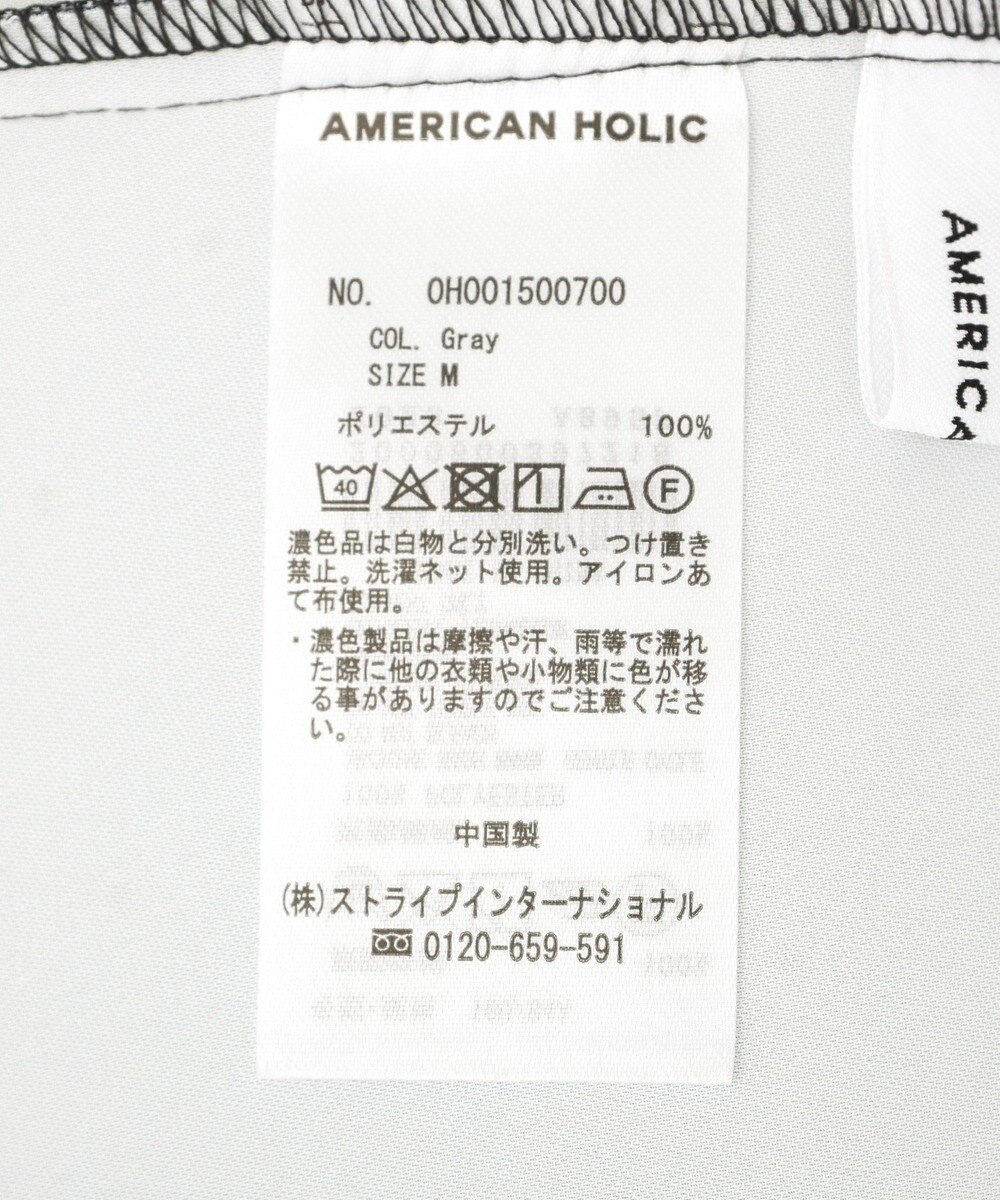 AMERICAN HOLIC サイドシャーリングVネックドットキャミワンピース 