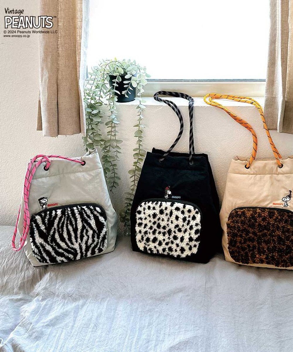 ROOTOTE 8411【スヌーピー】IP.ポシェット.ボア.ピーナッツ-9S 